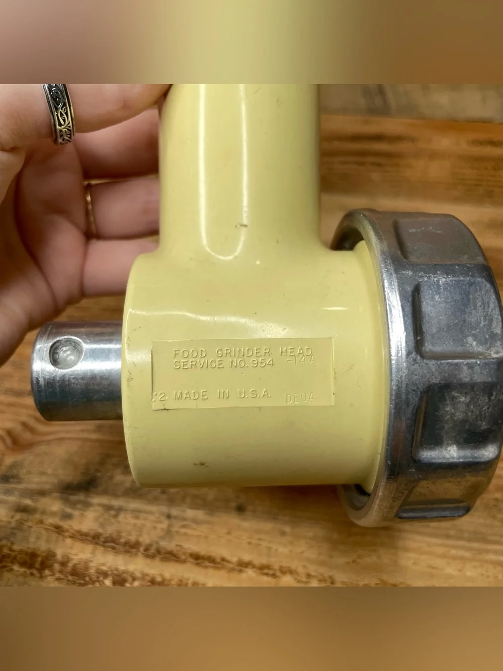 Vintage Oster Regency Kitchen Center Meat Grinder Attachment Tested (NO BLADE)